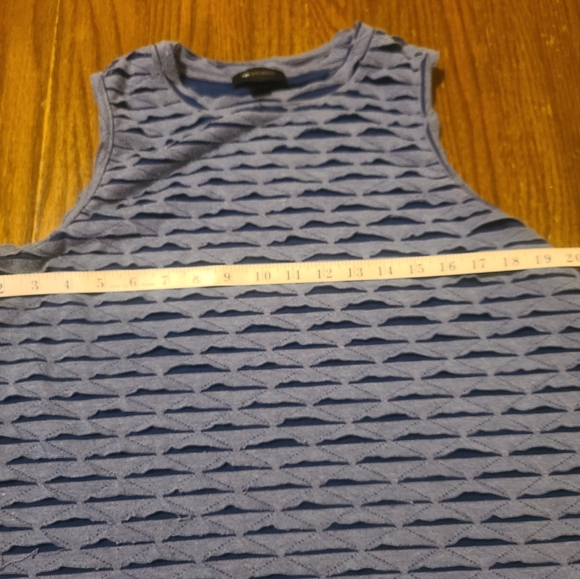 AB Studio Women's Blue Layered Sleeveless Tank Top - XL - Picture 4 of 6